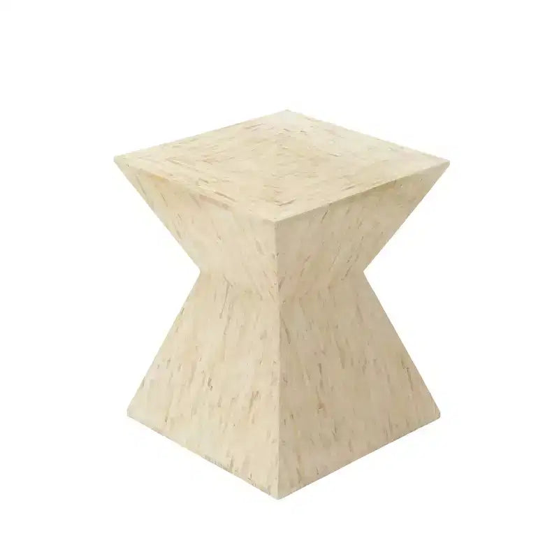 Table d'appoint contemporaine incrustée de coquillages - Olivia & May