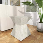 Table d'appoint contemporaine incrustée de coquillages - Olivia & May