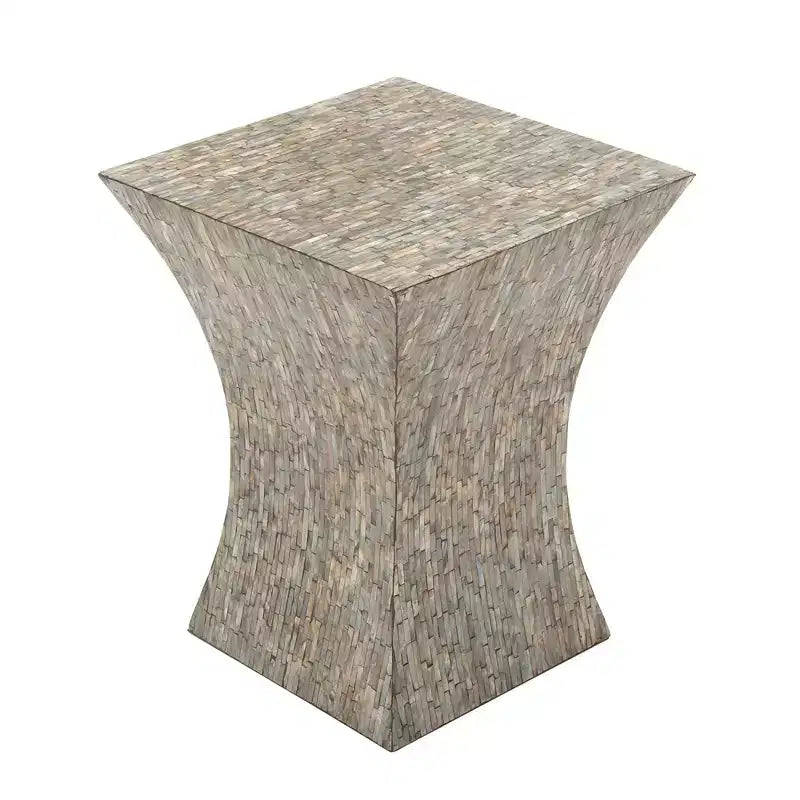 Table d'appoint contemporaine incrustée de coquillages - Olivia & May