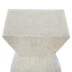 Table d'appoint contemporaine incrustée de coquillages - Olivia & May