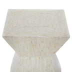 Table d'appoint contemporaine incrustée de coquillages - Olivia & May
