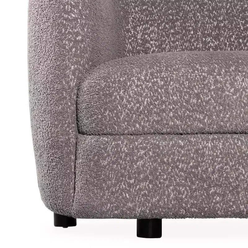 HOMES: Inside + Out Canapé deux places 63,75 po en tissu bouclé incurvé style Boho Pinehush avec coussins à ressorts ensachés