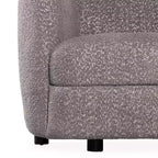 HOMES: Inside + Out Canapé deux places 63,75 po en tissu bouclé incurvé style Boho Pinehush avec coussins à ressorts ensachés