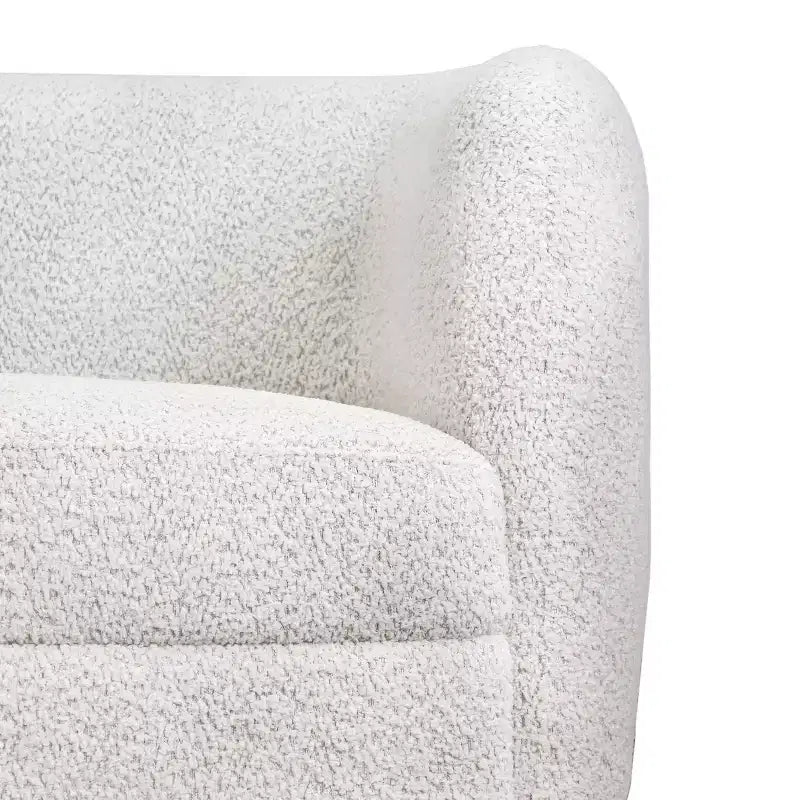 MAISONS : Intérieur + Extérieur Canapé bouclé incurvé bohème Pinehush 85 po avec coussins à ressorts ensachés
