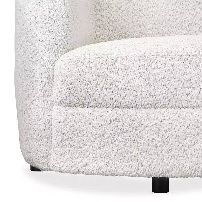 MAISONS : Intérieur + Extérieur Canapé bouclé incurvé bohème Pinehush 85 po avec coussins à ressorts ensachés