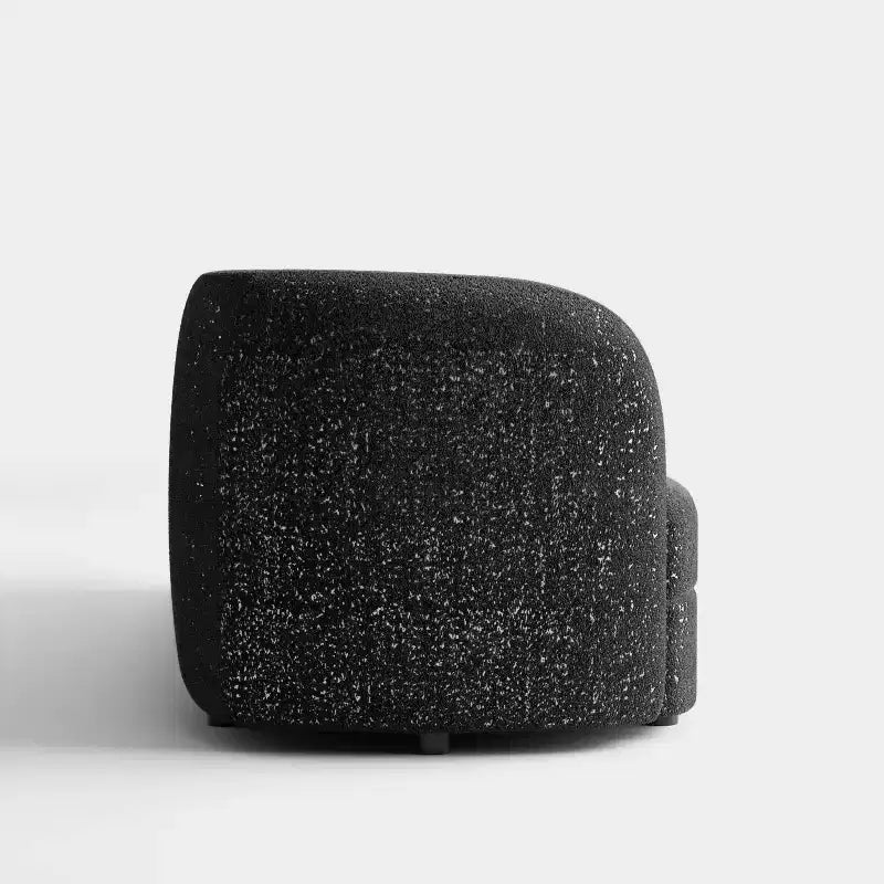 MAISONS : Intérieur + Extérieur Canapé bouclé incurvé bohème Pinehush 85 po avec coussins à ressorts ensachés