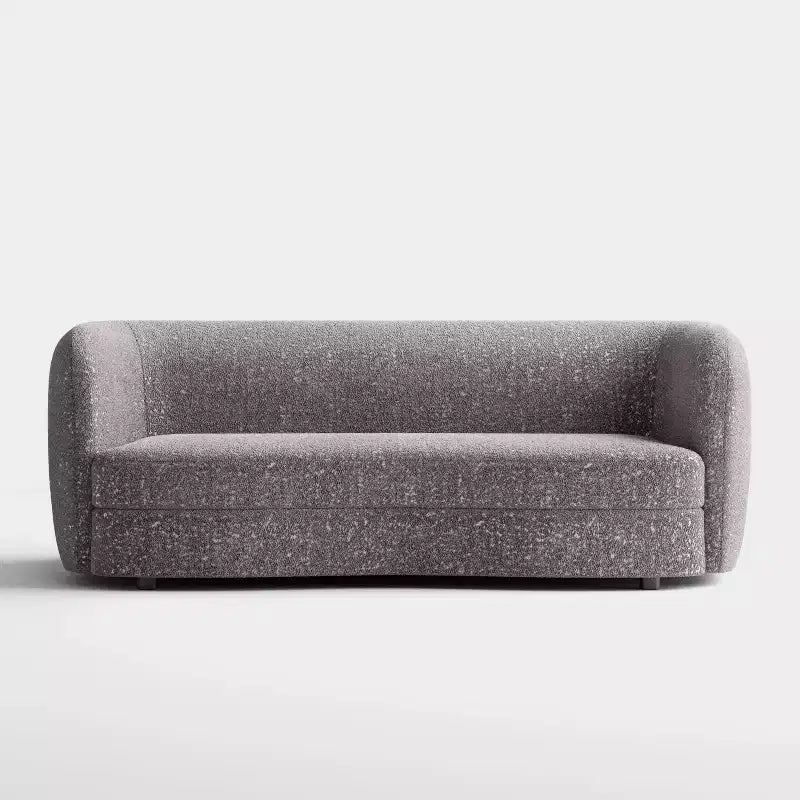 MAISONS : Intérieur + Extérieur Canapé bouclé incurvé bohème Pinehush 85 po avec coussins à ressorts ensachés