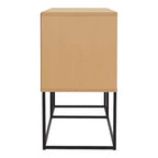 Meuble TV 24/7 Shop At Home Tidehigh Modern 1 tiroir pour téléviseurs jusqu'à 65 pouces avec lumières LED
