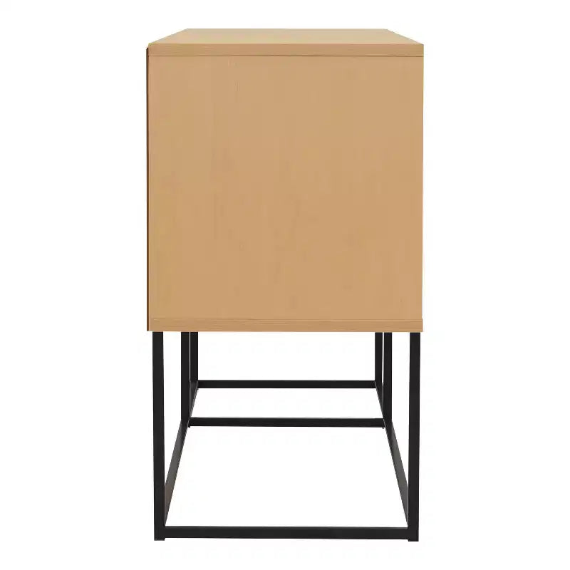Meuble TV 24/7 Shop At Home Tidehigh Modern 1 tiroir pour téléviseurs jusqu'à 65 pouces avec lumières LED