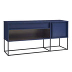 Meuble TV 24/7 Shop At Home Tidehigh Modern 1 tiroir pour téléviseurs jusqu'à 65 pouces avec lumières LED