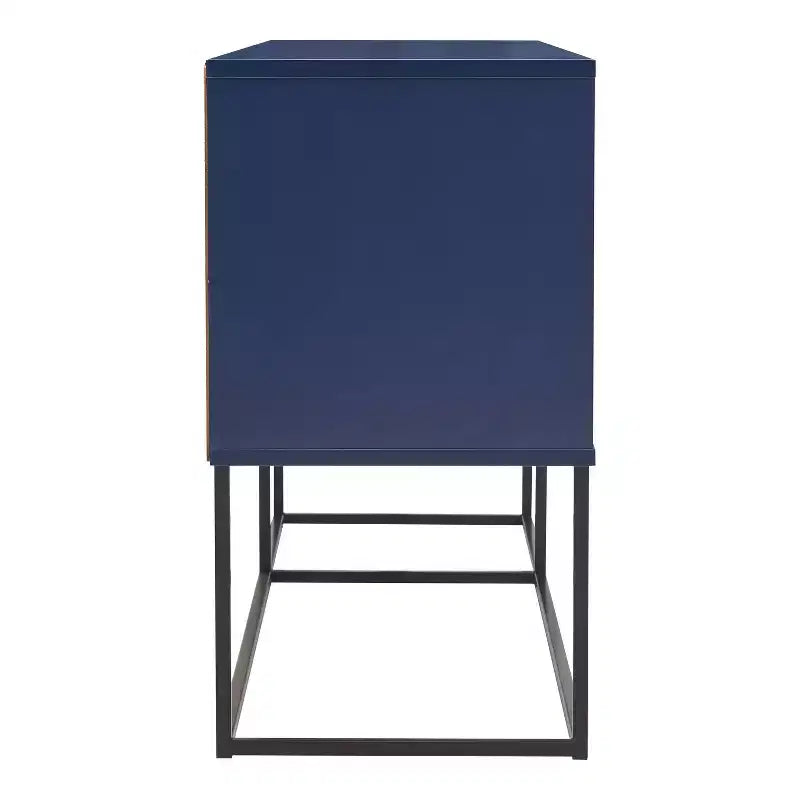 Meuble TV 24/7 Shop At Home Tidehigh Modern 1 tiroir pour téléviseurs jusqu'à 65 pouces avec lumières LED