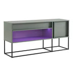 Meuble TV 24/7 Shop At Home Tidehigh Modern 1 tiroir pour téléviseurs jusqu'à 65 pouces avec lumières LED
