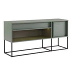 Meuble TV 24/7 Shop At Home Tidehigh Modern 1 tiroir pour téléviseurs jusqu'à 65 pouces avec lumières LED