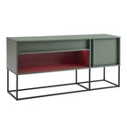 Meuble TV 24/7 Shop At Home Tidehigh Modern 1 tiroir pour téléviseurs jusqu'à 65 pouces avec lumières LED
