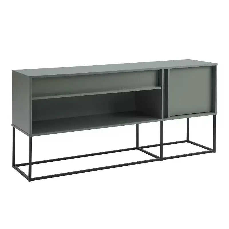 Meuble TV 24/7 Shop At Home Tidehigh Modern 1 tiroir pour téléviseurs jusqu'à 65 pouces avec lumières LED
