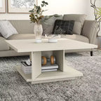 Table basse carrée contemporaine 24/7 Shop At Home Traci 31 avec rangement dissimulé