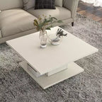 Table basse carrée contemporaine 24/7 Shop At Home Traci 31 avec rangement dissimulé