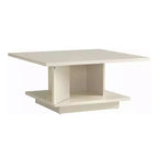 Table basse carrée contemporaine 24/7 Shop At Home Traci 31 avec rangement dissimulé