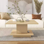 Table basse carrée contemporaine 24/7 Shop At Home Traci 31 avec rangement dissimulé