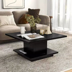 Table basse carrée contemporaine 24/7 Shop At Home Traci 31 avec rangement dissimulé