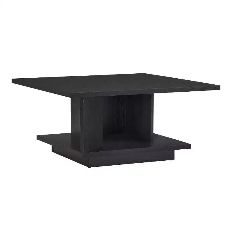 Table basse carrée contemporaine 24/7 Shop At Home Traci 31 avec rangement dissimulé