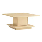 Table basse carrée contemporaine 24/7 Shop At Home Traci 31 avec rangement dissimulé
