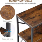 Tribesigns Grande console de 180 cm, table d'entrée/couloir à 3 niveaux