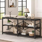 Tribesigns Grande console de 180 cm, table d'entrée/couloir à 3 niveaux