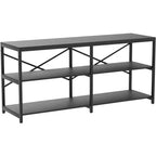 Tribesigns Grande console de 180 cm, table d'entrée/couloir à 3 niveaux