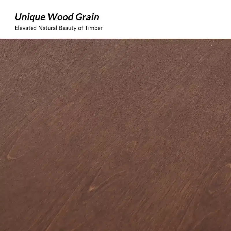 Nicola Table à manger ronde moderne du milieu du siècle en bois massif 54 po|HULALA HOME