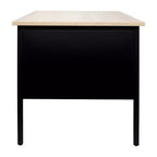 Bureau simple piédestal Flash Furniture Cambridge de qualité commerciale avec tiroirs verrouillables et cadre métallique