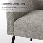 Ensemble de 2 fauteuils modernes en tissu bouclé Guy avec pieds en métal ART OF LIVING DESIGNS