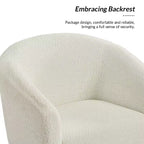 Ensemble de 2 fauteuils modernes en tissu bouclé Guy avec pieds en métal ART OF LIVING DESIGNS