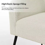 Ensemble de 2 fauteuils modernes en tissu bouclé Guy avec pieds en métal ART OF LIVING DESIGNS