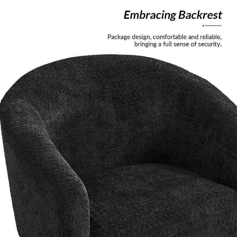 Ensemble de 2 fauteuils modernes en tissu bouclé Guy avec pieds en métal ART OF LIVING DESIGNS