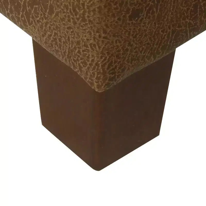 Banc de rangement capitonné en similicuir Ainsley - HomePop