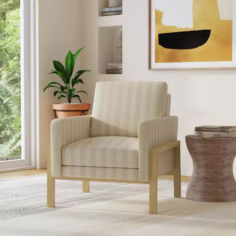 Fauteuil d'appoint en bois - HomePop