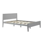 Cadre de lit double Max & Lily, plateforme classique en bois massif avec tête de lit pour enfants