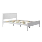 Cadre de lit double Max & Lily, plateforme classique en bois massif avec tête de lit pour enfants