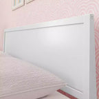 Cadre de lit double Max & Lily, plateforme classique en bois massif avec tête de lit pour enfants
