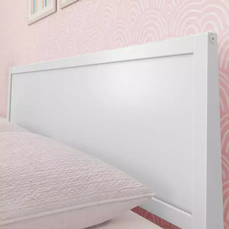 Cadre de lit double Max & Lily, plateforme classique en bois massif avec tête de lit pour enfants