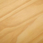 Table à manger ronde Planche+Poutre, table de cuisine en bois massif de 119 cm, table de ferme pour 4 personnes
