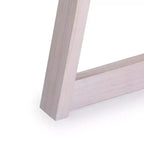 Table à manger ronde Planche+Poutre, table de cuisine en bois massif de 119 cm, table de ferme pour 4 personnes