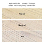 Table à manger ronde Planche+Poutre, table de cuisine en bois massif de 119 cm, table de ferme pour 4 personnes
