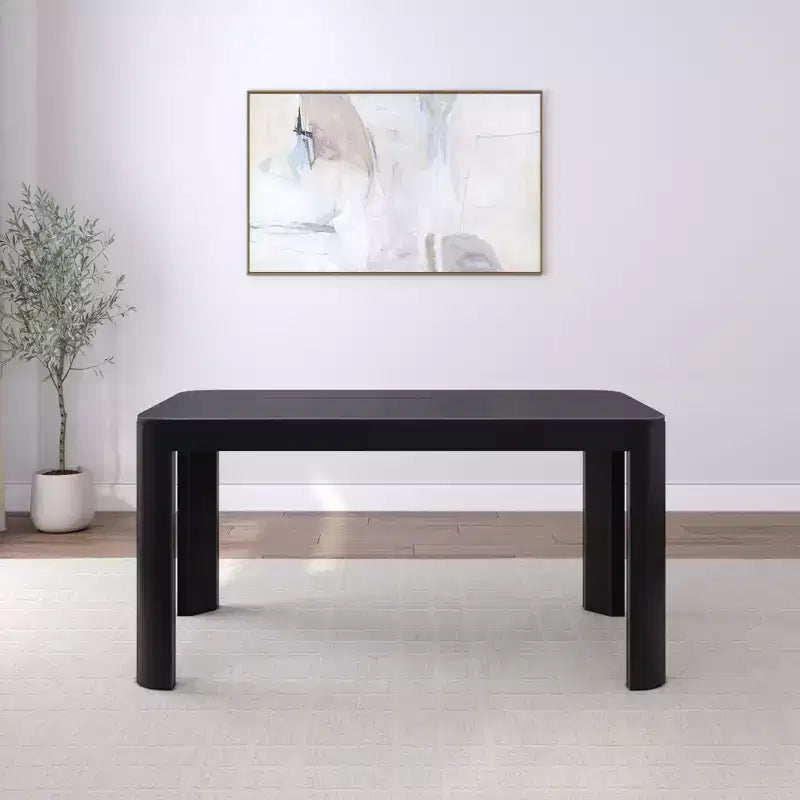 Table à manger Contour en bois massif 60" Plank+Beam pour 4 personnes