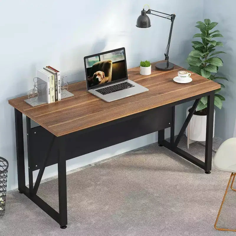 Lantine Bureau d'ordinateur simple de 55 pouces, Table d'écriture de bureau à domicile pour poste de travail