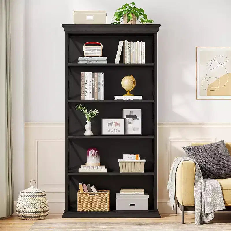 Bibliothèque Tribesign à 6 niveaux de 180 cm, étagère de rangement sur pied