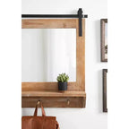 Miroir mural encadré 42 x 27 Cates avec étagère et crochets - Kate & Laurel All Things Decor