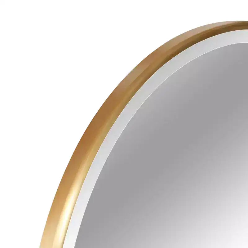 Dovelina Miroir mural décoratif pivotant à cadre métallique arqué avec coins arrondis, cadre 36x24 (lot de 2) - Or