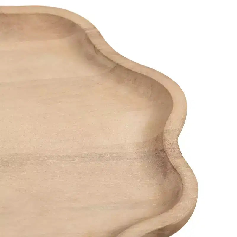 Table d'appoint en bois à bords festonnés Kate and Laurel Alezar